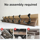 SKOLOO 36-Inch Wood Burnt Coat Rack Wall Mount with 6 Triple Hooks - Ideal for Family Entrances, Classrooms, and Pet Supplies Storage - Perfect Coat Hooks for Wall by CozyNest Decor