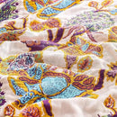 Boho Throw Blanket for Bed, 100% Cotton Soft Rustic Quilt Fall Blanket, 90"x98" Floral Printed Farmhouse Decor Bed Blankets, All Season Rustic Reversible Bohemian Throw Quilt by CozyNest Decor