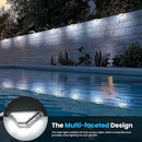 SOLPEX Solar Step Lights Outdoor,Solar Deck Lights for Outside,Two-Sided Stair Lights with 33 LEDs,Waterproof IP65 for Garden,Fence,Deck,Steps,Stair,Porch（2 Pack,Cold White） by GreenHaven Gardens