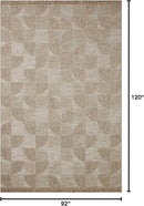 Loloi Dawn Collection Indoor/Outdoor DAW-08 Beige 7'-8" x 10' Area Rug by GreenHaven Gardens