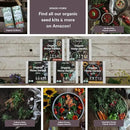 Organic Indoor Lettuce & Greens Garden Starter Kit - Certified USDA Organic Non GMO - Includes Spinach, Kale, Red Romaine, Loose Leaf Lettuce Seeds for Planting, Potting Soil, Peat Pots by GreenHaven Gardens