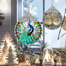 Stained Glass Suncatcher, Jocidea Peacock Ornament, Christmas Ornaments, Holidays Ornaments, Christmas Tree Decor, Peacock Decor for Home, Peacock Gifts by GreenHaven Gardens
