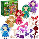 CRAFTILOO Fairy Elves Sewing Kit for Kids, Fun and Educational Fairytale Craft Set for Boys and Girls Age 7-12, Sew Your Own Felt Fairy Craft Kit for Beginners (Garden Rainbow Fairies Kit) by TinyTreasures Baby Boutique