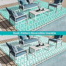 HEBE Outdoor Rug Waterproof 9x12, Reversible Plastic Straw Rug RV Camping Rug, Indoor Outdoor Patio Mat Clearance, Outside Carpet for Porch,Deck,Camper,Balcony,Backyard,Picnic by GreenHaven Gardens