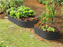 Galvanized Raised Garden Beds Outdoor // 6×3×1 ft Planter Raised Beds for Gardening, Vegetables, Flowers // Large Metal Garden Box // Patented Tool-Free Design (Dark Gray) by GreenHaven Gardens