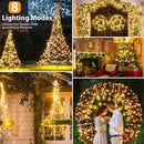 kolpop 10 Packs Solar Fairy Lights Outdoor, 32FT 80LED Solar String Lights Outdoor Waterproof, 8 Modes Copper Wire Solar Twinkle Lights for Garden Christmas Tree Party Wedding Decor(Warm White) by GreenHaven Gardens
