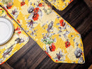 DaDalogy Bedding Sunshine Yellow Floral Vintage Hummingbirds Garden Table Runner (925) by DaDalogy Bedding Collection
