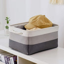 Large Storage Baskets for Shelves, Fabric Baskets for Organizing, Collapsible Storage Bins for Closet, Nursery, Clothes, Toys, Home & Office [3-Pack, Gray Gradient] by TinyTreasures Baby Boutique