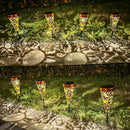 DIBIEECN 4 Pack Sun and Moon Solar Garden Pathway Lights Outdoor,Metal Garden Decorations Outdoor Lights with Patterns and Warm Light,Waterproof Landscape Lighting for Path Patio Backyard Yard by GreenHaven Gardens