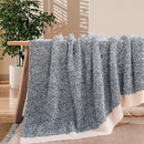 NEXHOME PRO Twin Size Soft Throw Blankets for Couch, Cozy Blankets Reversible Warm Knit Blanket for Women, Fuzzy Plush Lightweight Throws for Sofa, Bed, Picnic, Navy 60 x 80 inches by TinyTreasures Baby Boutique