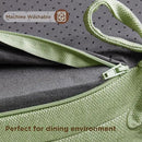 Codi Dining Chair Cushions 2 Pack, Thick Chairs Pads for Indoor Kitchen Room - Washable, Non-Slip Memory Foam Seat Cushion with Ties, 16.5"x16.5"x 3.5", Set of 2, Sage by CozyNest Decor