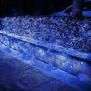Dazzle Bright Christmas Net Lights, 360 LED 12FT x 5 FT Green Wire Waterproof Connectable String Lights with 8 Modes, Christmas Outdoor Lights for Bushes Garden Party Wedding Holiday Decoration (Blue) by GreenHaven Gardens