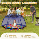 Alvantor Baby Playpen Play Yard 84"x84"x44”Large Kids Tents Pop Up Play Tent Indoor Outdoor Playhouse for Babies Toddlers Children Camping Playground Beach, 36-96 Months, Navy by TinyTreasures Baby Boutique