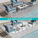 HEBE Outdoor Rug Waterproof 8x10, Reversible Plastic Straw Rug RV Camping Rug, Indoor Outdoor Patio Mat Clearance, Outside Carpet for Porch,Deck,Camper,Balcony,Backyard,Picnic by GreenHaven Gardens
