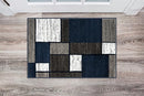 Rugshop Contemporary Modern Boxes Area Rug 2' x 3' Navy by TinyTreasures Baby Boutique
