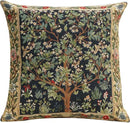 Charlotte Home Furnishings Throw Pillow Covers, Decorative Boho Pillow Covers for Couch, Living Room, Blue Tree Square Cushion Cases 18x18 in, European Cotton Jacquard Woven for Cozy Bedroom Decor by CozyNest Decor