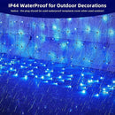 Led Net Lights Christmas Lights Outdoor Blue Christmas Net Lighting with 121Led Mini Globe Lights 5ftx5ft, Outdoor Indoor Fairy Mesh Net Lights for Christmas Trees, Bushes, Shrubs Decorations by GreenHaven Gardens