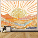 Lunerfex Bohemian Mandala Sunrise Wall Tapestry, Abstract Mountain Scenery Tapestries for Home Decor, Boho Tapestry 80x60 Inch by CozyNest Decor