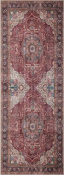 Keen Home Design 2x10 Rug - Machine Washable Runner Rug with Non-Slip Backing, Ideal for Hallway, Entryway, Kitchen, Laundry Room - Vintage, Easy Clean, Durable, Low Pile - (2'6" x 10') by CozyNest Decor