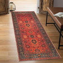 Keen Home Design 2x12 Rug - Machine Washable Runner with Non-Slip Backing, Ideal for Hallway, Entryway, Kitchen, Laundry Room - Vintage, Easy Clean, Durable, Low Pile Rug - (2'6" x 12') by CozyNest Decor