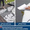 GAOMON Waterproof Outdoor Rug 8x10 Reversible Outdoor Plastic Straw Rug Modern Patio Carpet, Foldable Lightweight RV Camping Mat with Portable Bag & 4 Stakes, UV Resistant & Sturdy for Picnic, Grey by CozyNest Decor