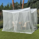 Mosquito Net for Patio 8.2 x 8.2 FT | Very Large Sizes & Fabric Designed for Outdoors | Insect House Screen Netting for Gazebo, Porch & Garden Terrace | White Outside Canopy Bug Protection by GreenHaven Gardens