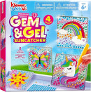Klever Kits 4PCS Window Art, 2-in-1 Gems and Gels Suncatcher, 2 Ways to Play Diamond and Gels, Arts & Crafts Toys for Boys Girls, Christmas Birthday Gifts for Kids Age 6 and Up by TinyTreasures Baby Boutique