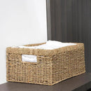 CENBOSS Wicker Baskets (Large, Seagrass, 1PC) Rattan Storage Baskets for Shelves, Woven Seagrass Holder by CozyNest Decor