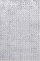 nuLOOM Jeni Solid Faux Rabbit Machine Washable Accent Rug, 3x5, Silver by CozyNest Decor