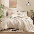 Monbix Full Size Comforter Set, Birch Marble Pattern Bedding Comforter for Full Size Bed Set, Reversible Bedding Sets 7 Pieces, Bed in a Bag with Comforter, Sheets, Pillowcases & Shams by CozyNest Decor