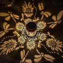 Solar Lanterns Dragonfly Lights Outdoor Decor Hanging Lantern Waterproof Metal LED Sunflower Light Decorative Garden,Yard,Patio,Lawn,Christmas Gifts for Women Mon Grandma by GreenHaven Gardens