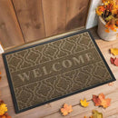 Yimobra Fall Welcome Mat Outdoor Indoor 29.5x17, All-Weather Waterproof Outdoor Mats for Front Door, Non-Slip Low Profile Porch Patio Doormat, Coffee by CozyNest Decor