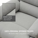 Swivel Rocking Recliner Chair for Adults, Overstuffed Manual Glider Rocker Recliner Chairs, Upholstered Reclining Single Sofa for Living Room Nursery (Light Grey) by TinyTreasures Baby Boutique