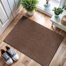 CAMILSON Easy Jute Rug 2x3, Indoor Outdoor Brown Color Fiber Area Rugs for Living Room and Kitchen Rug, Solid Boho Woven Design, Easy-Cleaning, Washable Outside Carpet Alfombras (2 x 3) by CozyNest Decor