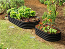 Galvanized Raised Garden Beds Outdoor // 6×3×1 ft Planter Raised Beds for Gardening, Vegetables, Flowers // Large Metal Garden Box // Patented Tool-Free Design (Black) by GreenHaven Gardens