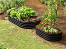 Galvanized Raised Garden Beds Outdoor // 6×3×1 ft (2-Pack) Planter Raised Beds for Gardening, Vegetables, Flowers // Large Metal Garden Box // Patented Tool-Free Design (Black) by GreenHaven Gardens