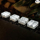 4Pcak Solar Brick Lights, Outdoor Solar Lights,-Pavers Lights,Solar Pathway Lights Outdoor Waterproof,for Garden Courtyard Pathway by GreenHaven Gardens