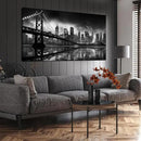Brooklyn Bridge Wall Art Large City Wall Decor for Living Room Office Wall Decor 29 x 59 Inch by CozyNest Decor