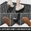 Yimobra Front Door Mat Outdoor Indoor 36x24, All-Season, All-Weather, Heavy Duty Welcome Door Mats Outside Entrance, Non Slip Porch Patio Entrance Mat, Black Gray by CozyNest Decor