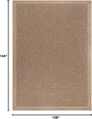 CAMILSON Easy Jute Rug 9x12, Indoor Outdoor Natural Color Fiber Area Rugs for Living Room Patio and Kitchen Rug, Sisal Boho Woven Design, Easy-Cleaning, Washable Outside Carpet Alfombras (9 x 12) by CozyNest Decor