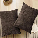 CaliTime Throw Pillow Covers Decorative 20 X 26 Inches Pack of 2 Cozy Chenille Standard Pillow Shams Cases for Couch Sofa Bed Living Room Home Coffee by CozyNest Decor