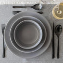 over&back 20pc Curved Flatware Cutlery Set - Comes with 4 Dinner Forks, 4 Salad Forks, 4 Dinner Knives, 4 Dinner Spoons, and 4 Teaspoons - 18/8 Stainless Steel - Dishwasher-Safe - Matte Black by CozyNest Decor