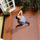 Adiva Rugs Outdoor Indoor Area Rug, Weather Resistant, Easy to Clean, Stain Resistant Floor Mat for Dining Room, Backyard, Deck, Patio (Copper Weiss, 6' x 9')