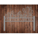 Personalized Cactus Metal Garden Sign, Large Garden Decoration Metal Sign with Stakes, Custom Gardener Family Name Sign, Cactus Decor for Outdoor, Patio Decorative, Yard Art, New Home Gift by CozyNest Decor
