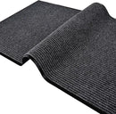 Low Profile Rubber Door Mat, 60x35inch, Heavy Duty, Durable Doormat, Indoor and Outdoor, Waterproof, Easy Clean Shoe Scraper, Home Rug Welcome Mats for Entryway, Patio, Porch, Grey by GreenHaven Gardens