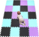 YIMINYUER® 20 Tiles (30cm×30cm×1cm Each Tile) Baby Soft Puzzle Play Mats, Kids Thick EVA Foam Floor, Toddlers & Children's Soft Interlocking Mat R04R08R11G301020 by TinyTreasures Baby Boutique