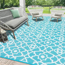 HEBE Outdoor Rug Waterproof 8x10, Plastic Straw Rug Camping Rug, Reversible Outdoor Patio Rugs RV Mat Clearance, Indoor Outside Floor Carpet for Porch,Deck,Camper,Balcony,Backyard by GreenHaven Gardens