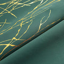Grommets Blackout Long Window Curtains Green Gold-52W*108L 2PCS Drapes for Bedroom by CozyNest Decor