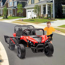 24V 2 Seater Ride On Car Truck, Power Wheels Kids UTV w/Parent Remote Control, 3.1 MPH Max Speed, Music Player, LED Lights & Storage, Electric Vehicle Ride On Toy for Kids Toddler Ages 3-8, Red by TinyTreasures Baby Boutique