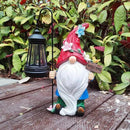 Solar Gnome Garden Statues Outdoor Décor with Lantern- Gnome Figurines Solar LED Light Lawn Ornaments - Yard Decorations for Patio, Balcony, Backyard -Unique House Warming Gifts for Mom by CozyNest Decor